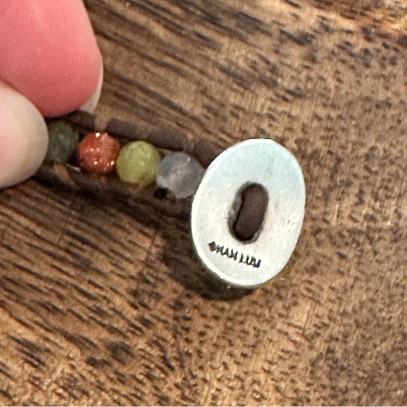 Chan Luu multi stone mix on brown leather bracelet - Picture 5 of 5